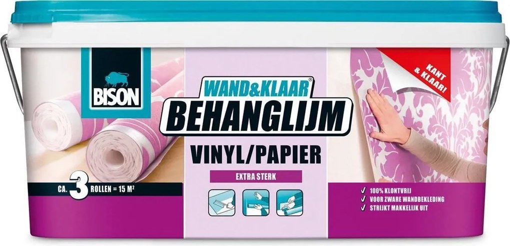 Bison Wand & Klaar Behanglijm Papierbehang / Vinylbehang 2,5 kg