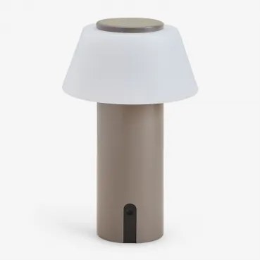 Draadloze Led-tafellamp Van Ijzer Socotra Moka Bruin - Sklum