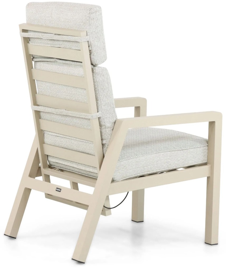 Verstelbare Tuinstoel Aluminium Taupe-naturel-bruin Lifestyle Garden Furniture Albelli