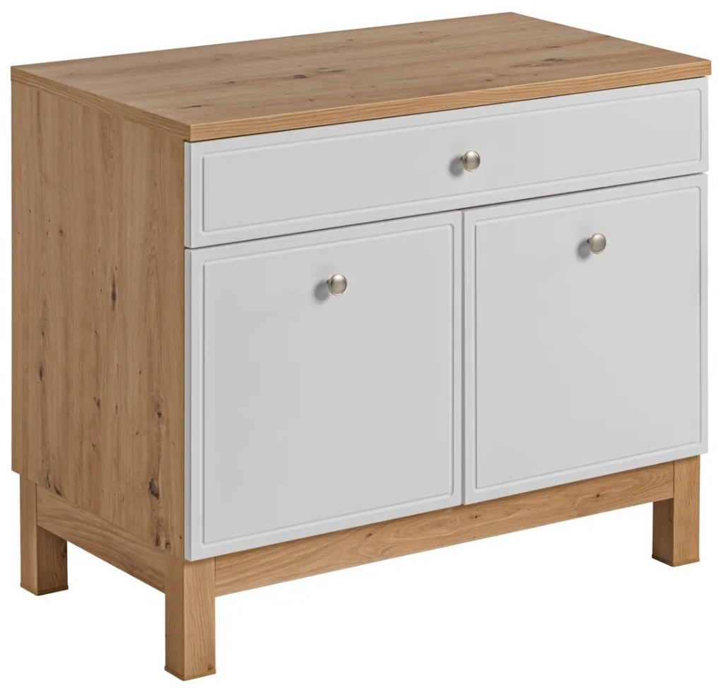 Comad Samoa 852 FSC onderkast 90cm eiken/wit