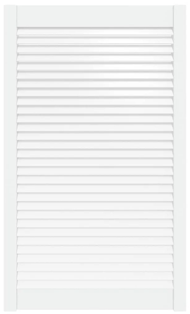 vidaXL Louvredeur 99,3x59,4 cm massief grenenhout wit