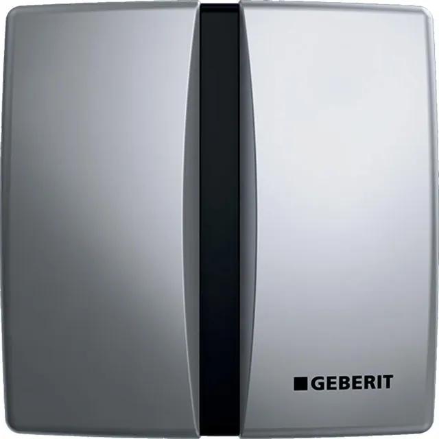 Geberit Basic urinoir stuursysteem batterijvoeding 16x16cm met infrarood voor frontbediening mat verchroomd 115804465