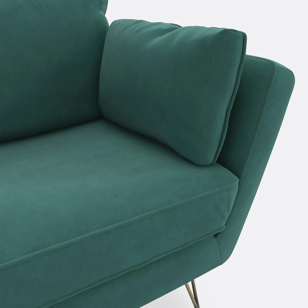 Fauteuil XL in fluweel Topim