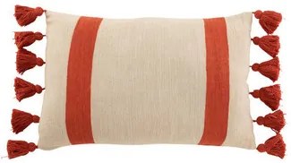 Kussens Rood J-line  COUSSIN PLAG RAY RECT COT CORA