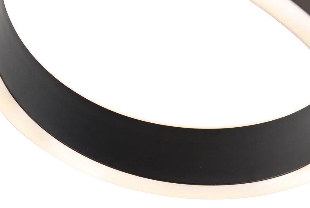 Plafondlamp antraciet incl. LED 3-staps dimbaar - Frank Design Binnenverlichting Lamp