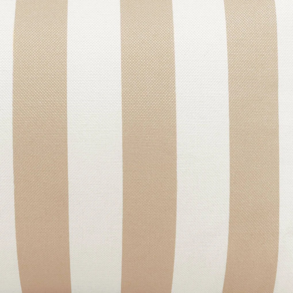 Natalia Outdoor Zitzak Stoel Woven + Poef - Taupe/Wit