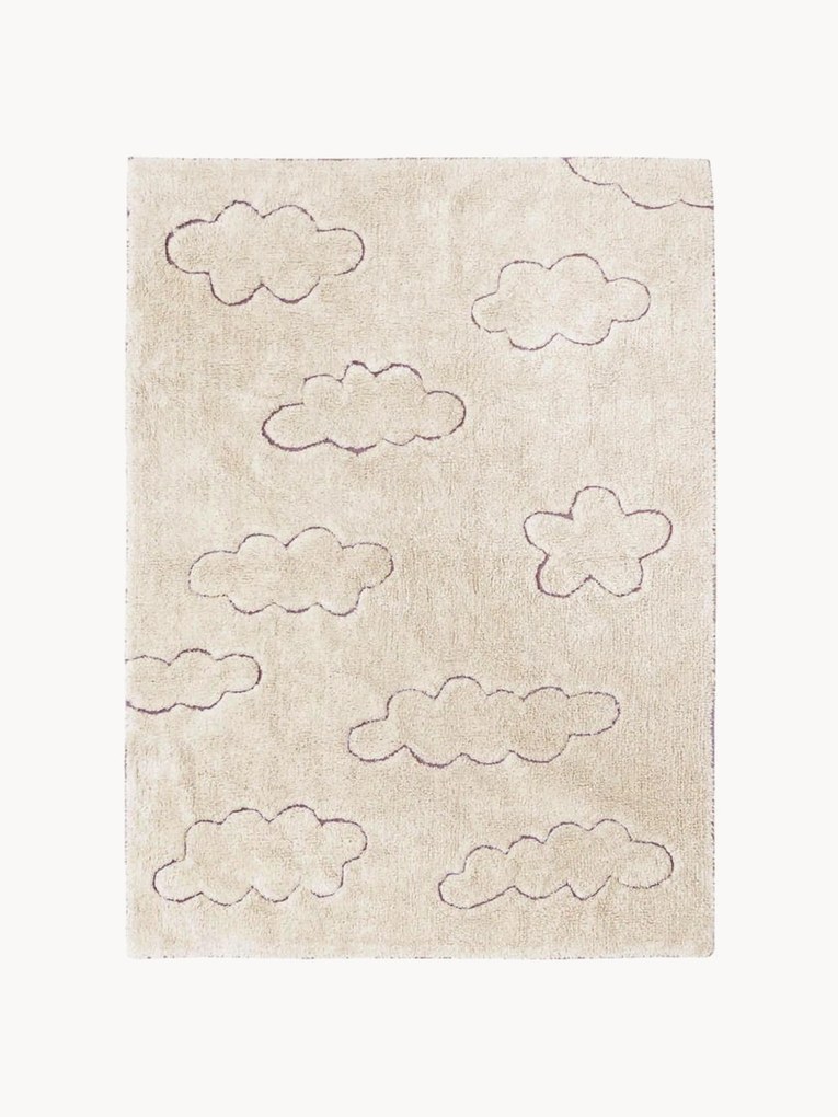 Kindervloerkleed Clouds, handgeweven en wasbaar