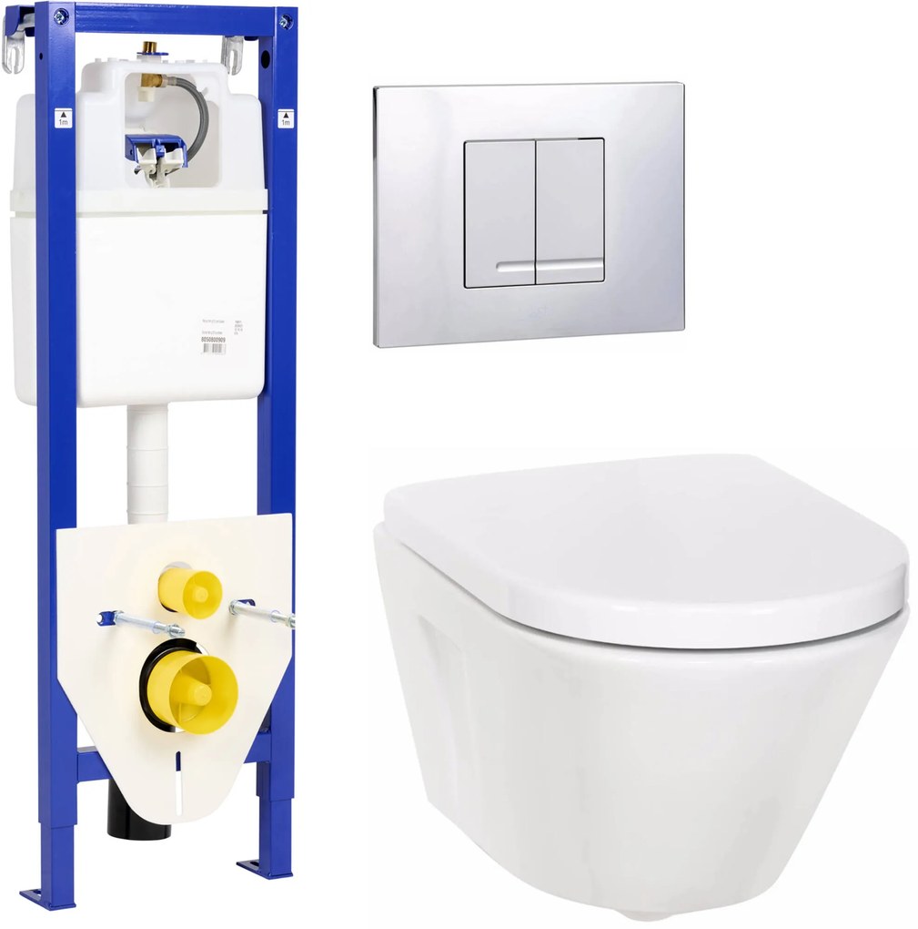 Ben Sito Compact complete toiletset met Style wit bedieningspaneel