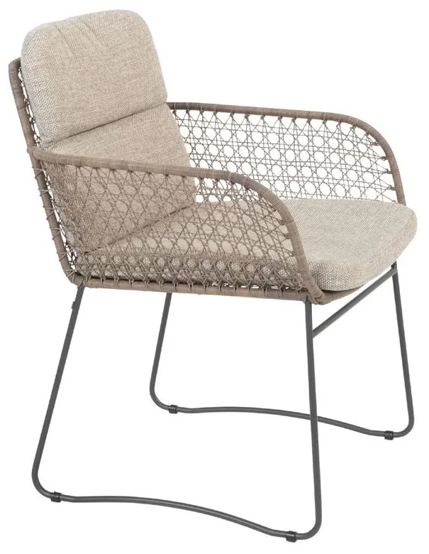 4 Seasons Outdoor Aprilla tuinset pure met Goa tafel antraciet 220 cm * Sale * Tuinset   beige weerbestendig