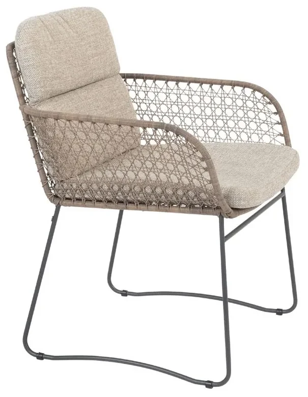 4 Seasons Outdoor Aprilla tuinset pure met Noah tafel 260 cm * Sale * Tuinset houtkleur weerbestendig