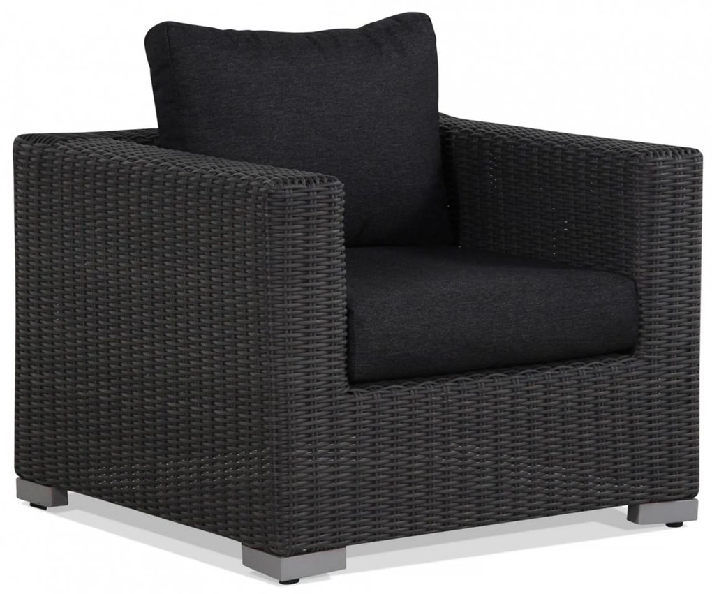 Stoel en Bank Loungeset 5 personen Wicker Grijs Garden Collections Toronto/Brighton