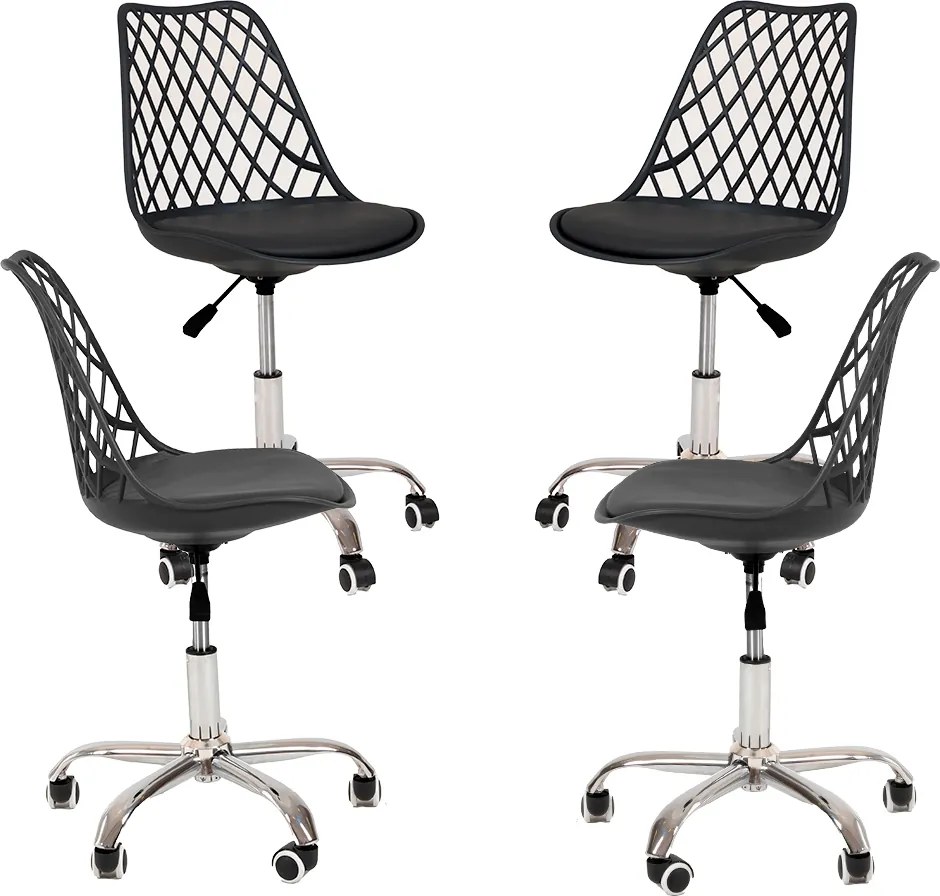 Pak 4 Mima-bureaustoelen in