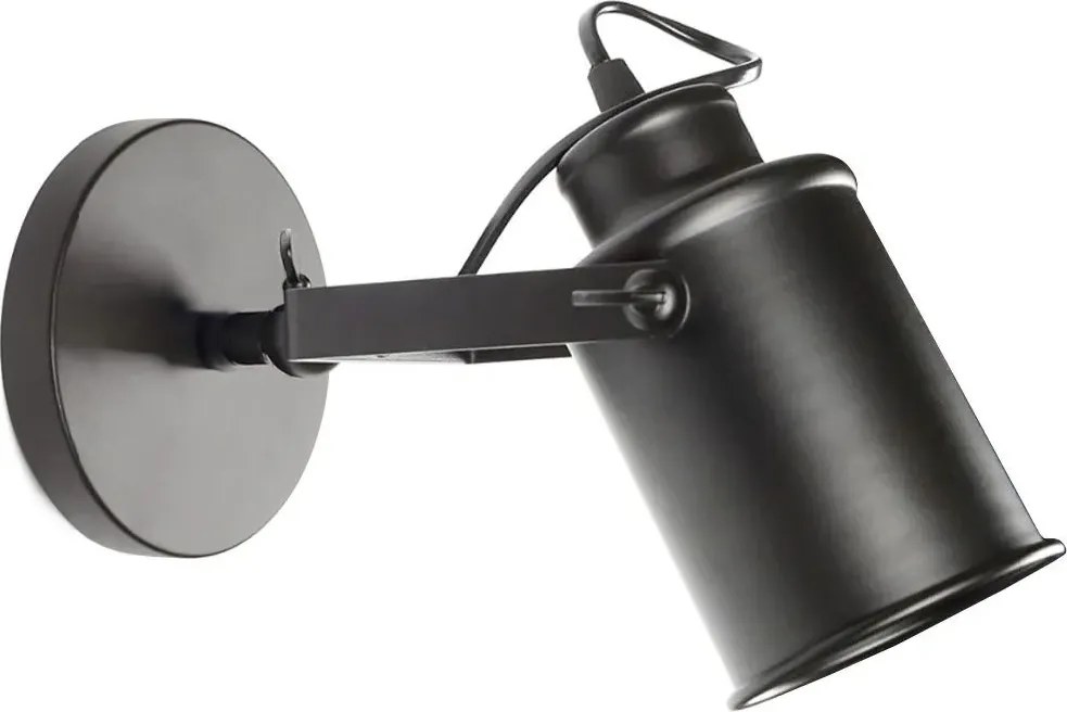 Plafondlamp wandspot zwart APP486-1C