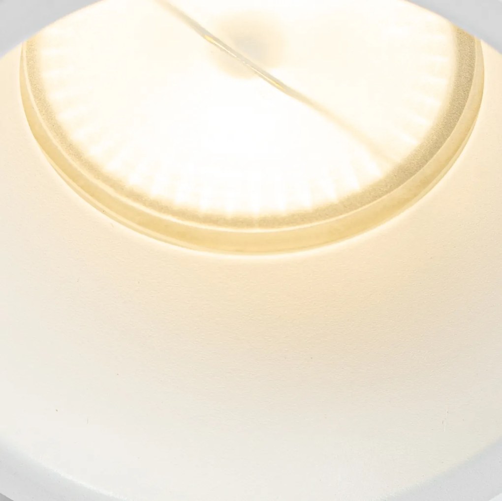 Set van 6 inbouwspots wit GU10 70mm IP44 - Dept Modern GU10 rond Binnenverlichting Lamp