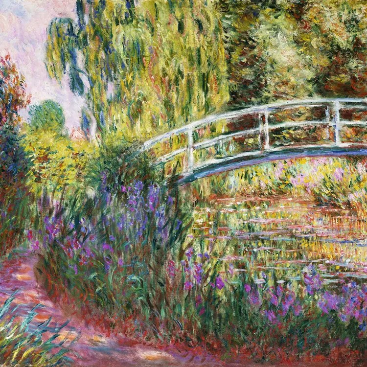 Kunstreproductie Pond with Water Lilies (1900), Claude Monet