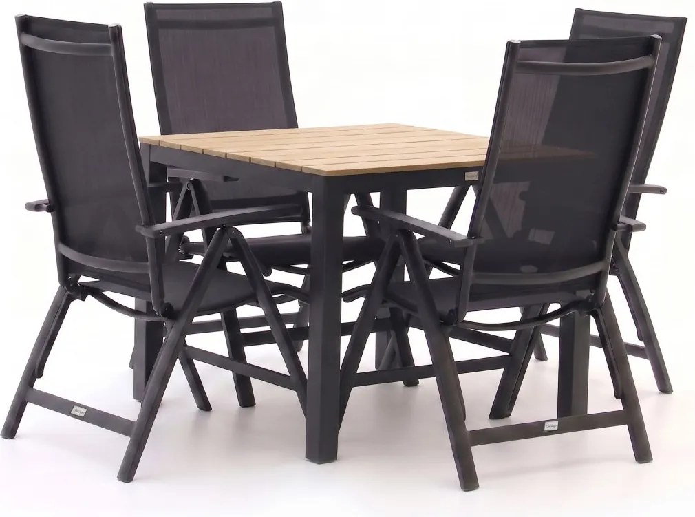 Diningset Bellagio  | 4 personen | Tuinset polywood | 5-delig | Kees Smit Tuinmeubelen