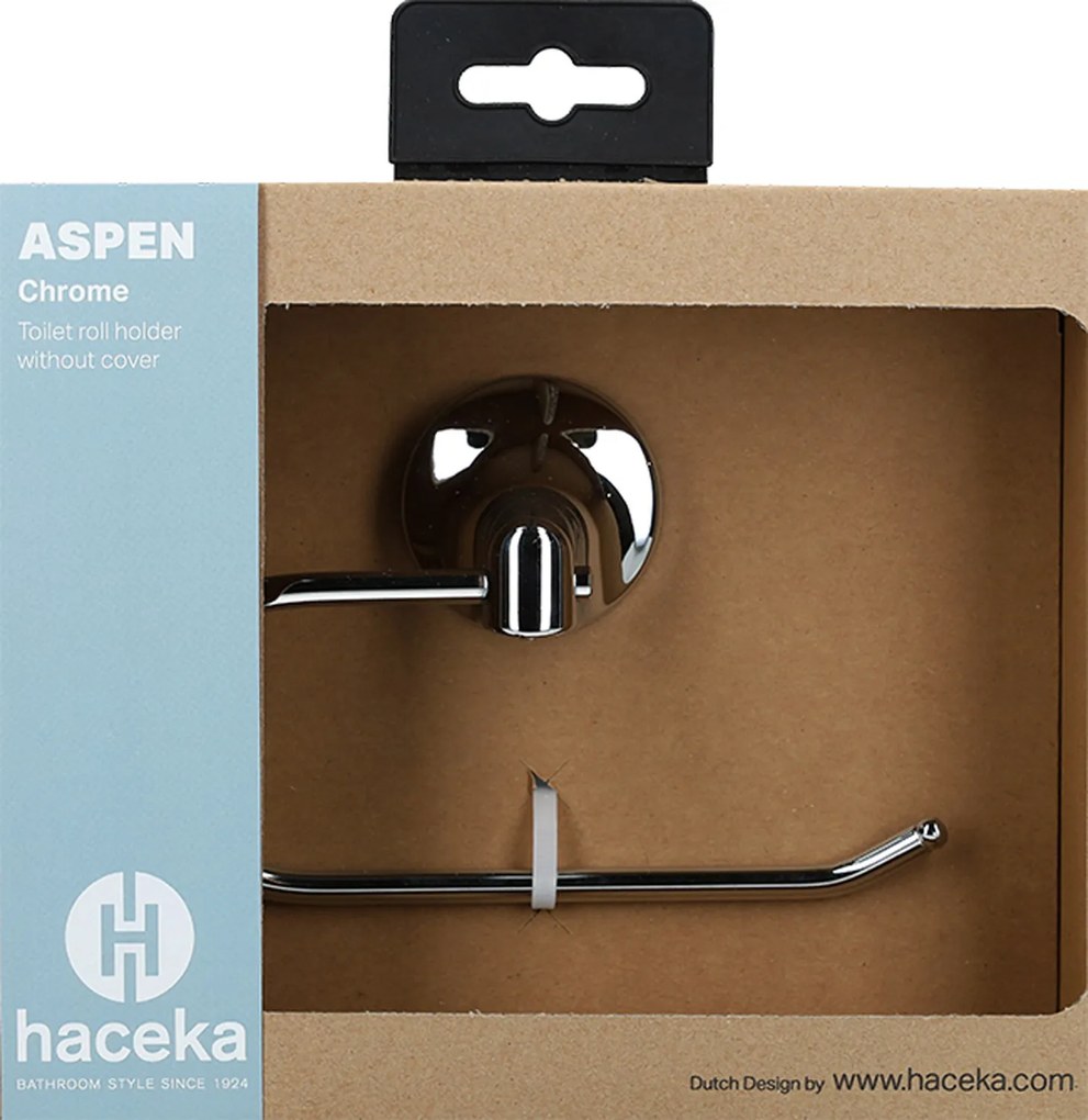 Haceka Aspen toiletrolhouder zonder klep chroom