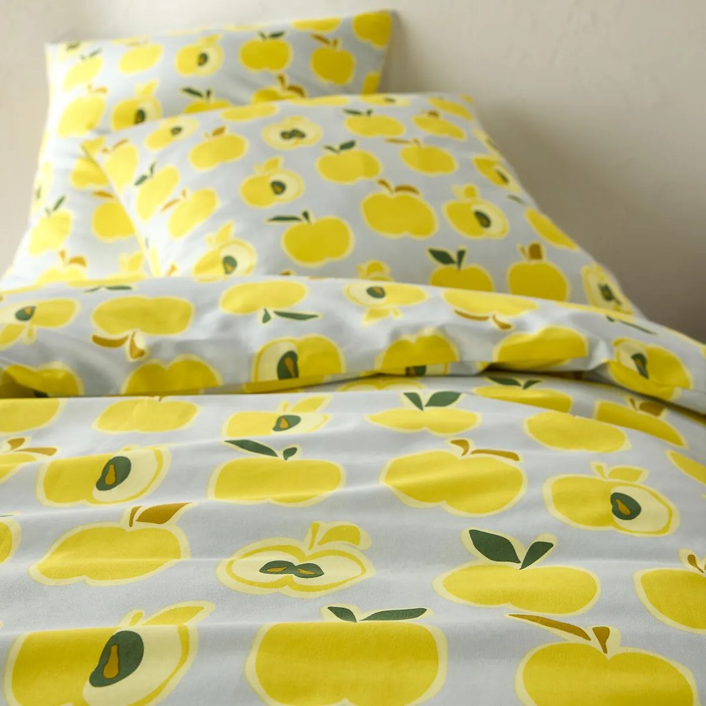 Bedset 50% gerecycled katoen vierkant kussensloop Pommes