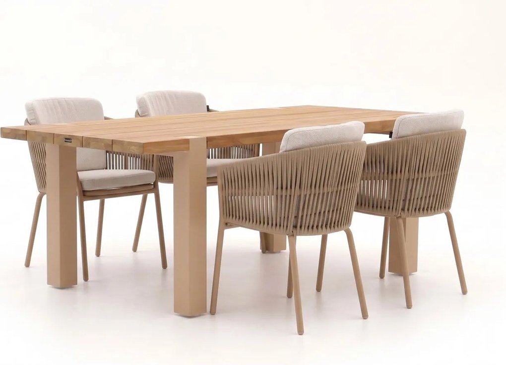 Diningset Hartman  | 4 personen | Tuinset teakhout | 5-delig | Kees Smit Tuinmeubelen