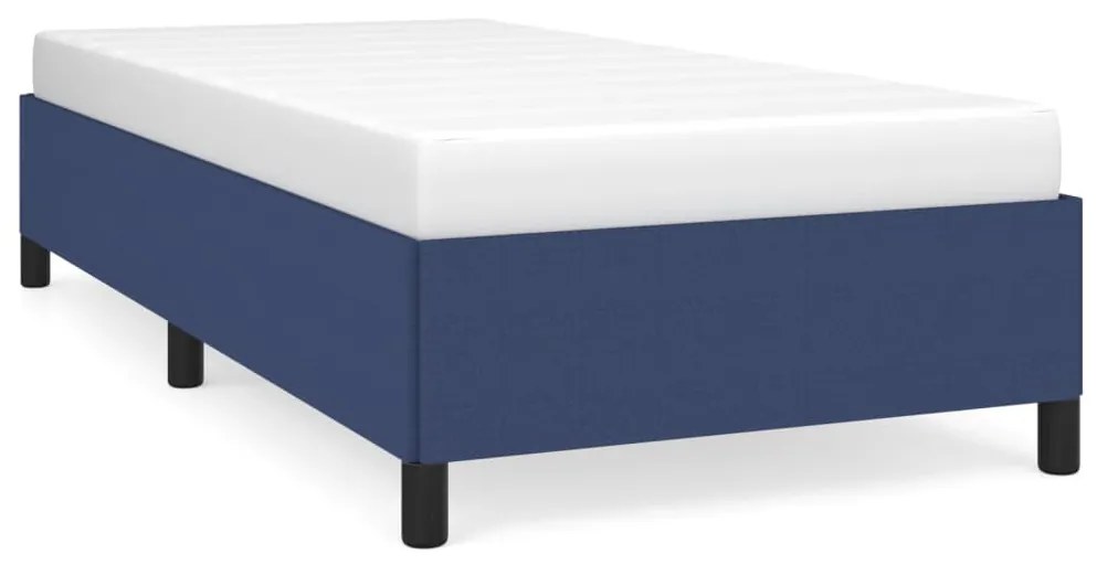 vidaXL Bedframe stof blauw 90x190 cm