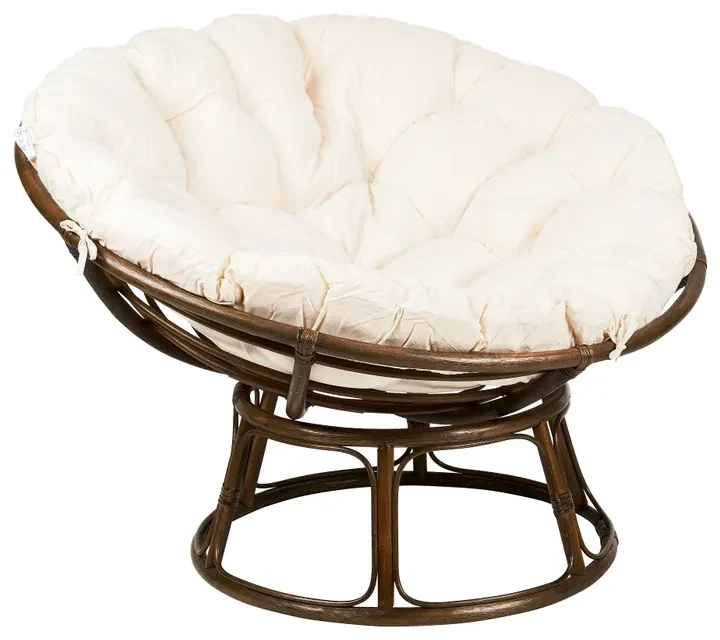 Rotan loungestoel Papasan - 113x84 cm