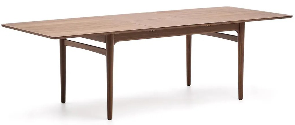 Kave Home Elan Walnoot Eettafel Uitschuifbaar Retro - 200 X 100cm.