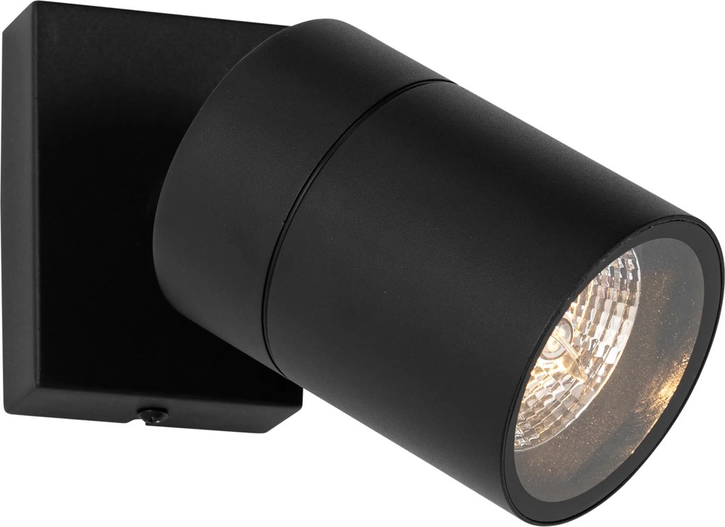 Buitenwandlamp zwart AR70 verstelbaar IP44 - Solo