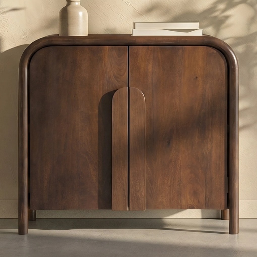 Kastje Hout Met Ronde Hoeken - 80x40x80cm.