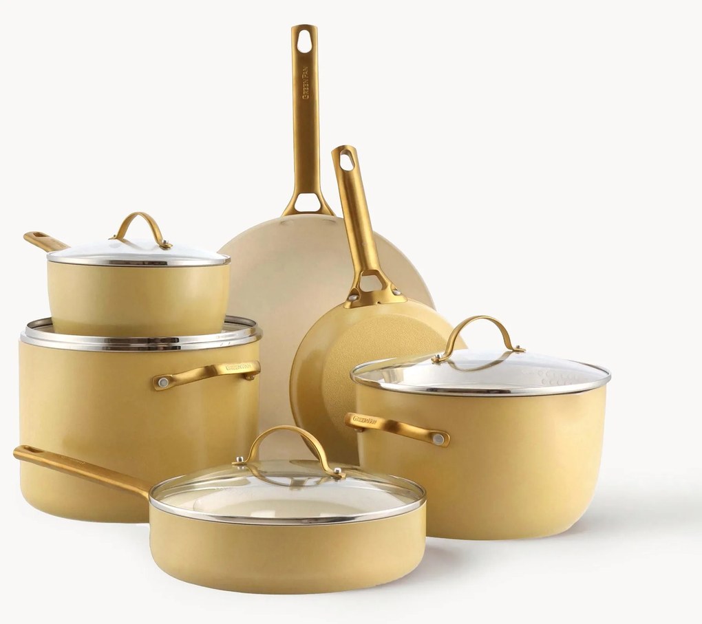 Kookset Padova met antiaanbaklaag, 10-delig