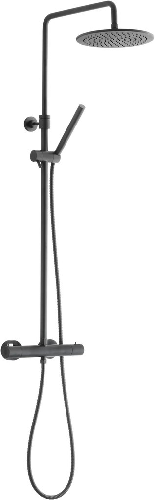 Ben Lavion 250 Cool regendoucheset Ø25cm gestructureerd zwart
