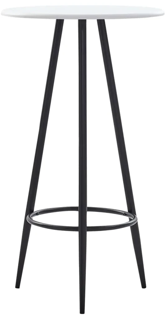 vidaXL 3-delige Barset kunststof wit
