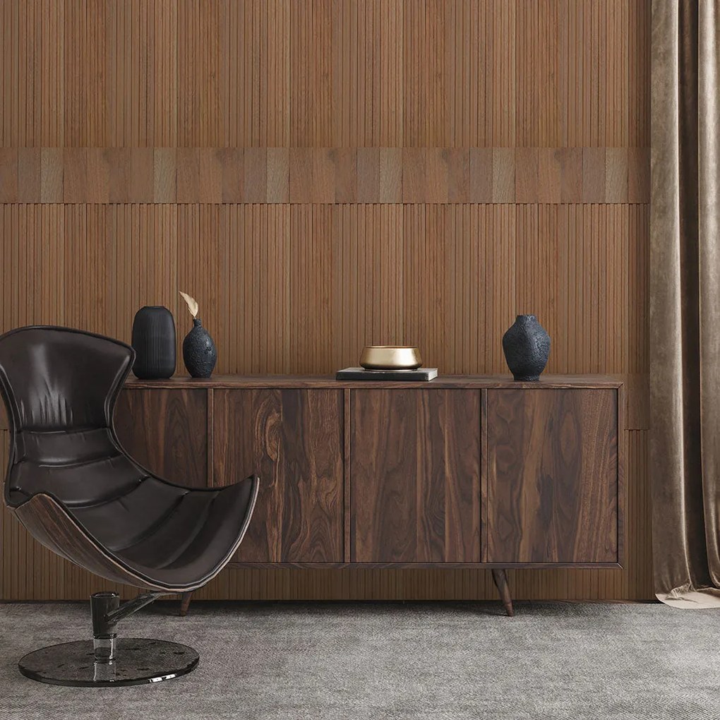 3D Houten Wandpaneel | Rosewood XL | 30×60 cm | Wanddecoratie