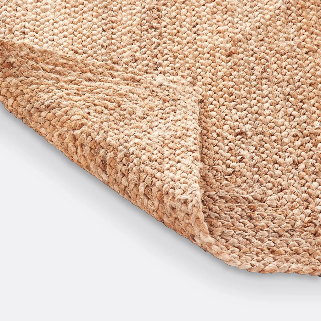 Rechthoekig vloerkleed in jute, klein formaat, Aftas