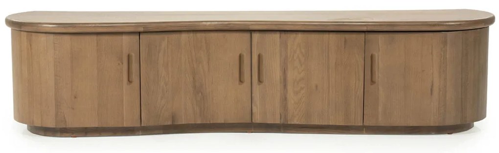 Eleonora Josh Tv-meubel Organische Vorm Eiken 180 Cm Bruin - 180x42x43cm.