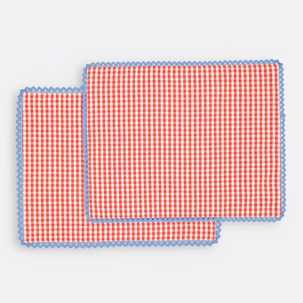 Set van 2 placemats in katoen/linnen Trattoria