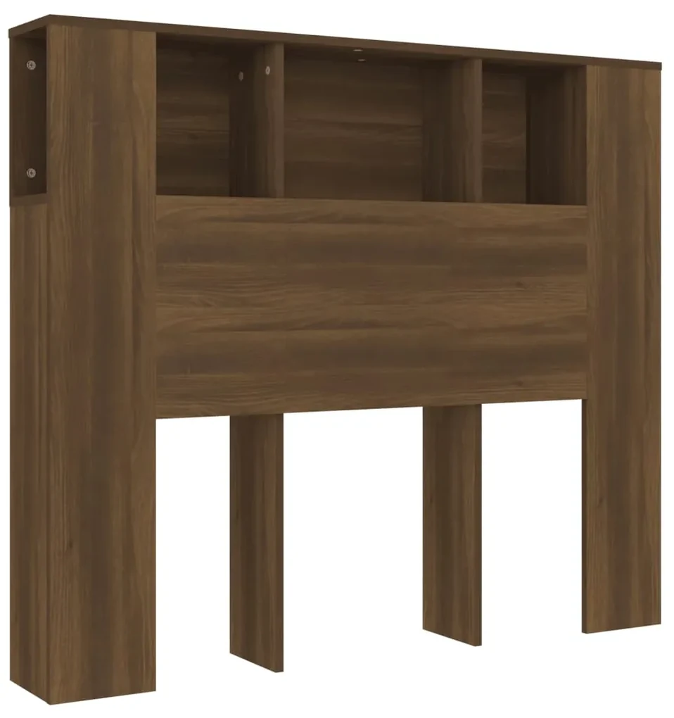 vidaXL Hoofdbordkast 120x18,5x104,5 cm bruineikenkleurig