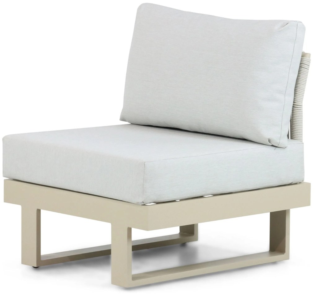 Hoek loungeset 6 personen Aluminium Taupe Lifestyle Garden Furniture Lorenzo