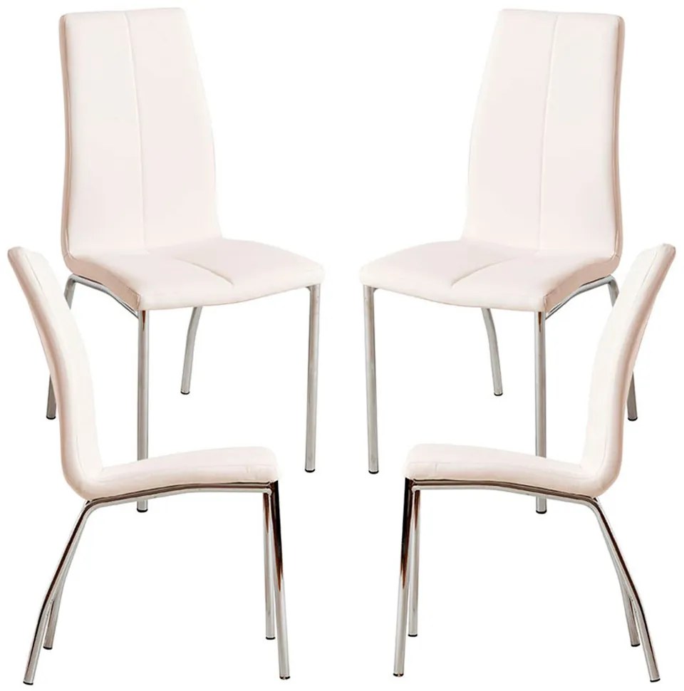 Pak 4 Humi Kunstlederen Stoelen