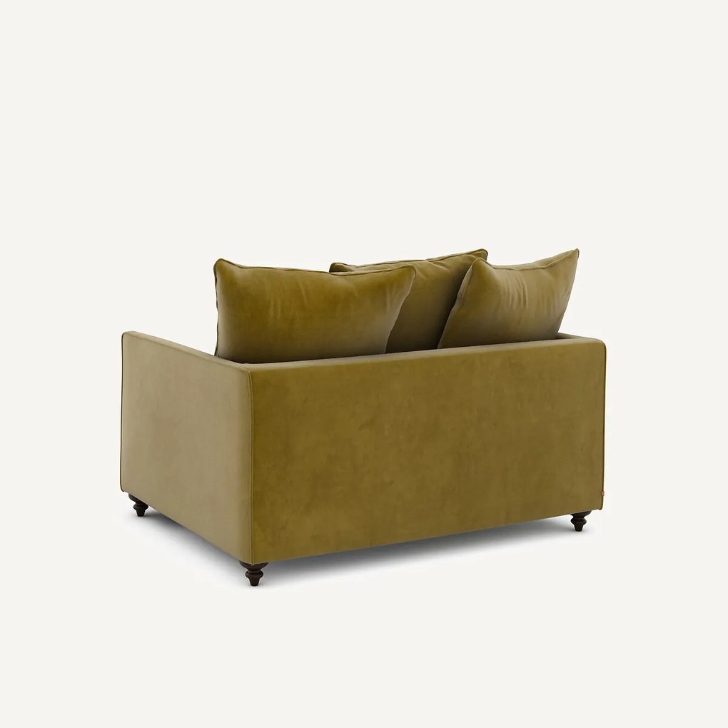 2-zits omvormbare bank van fluweel, Lazare