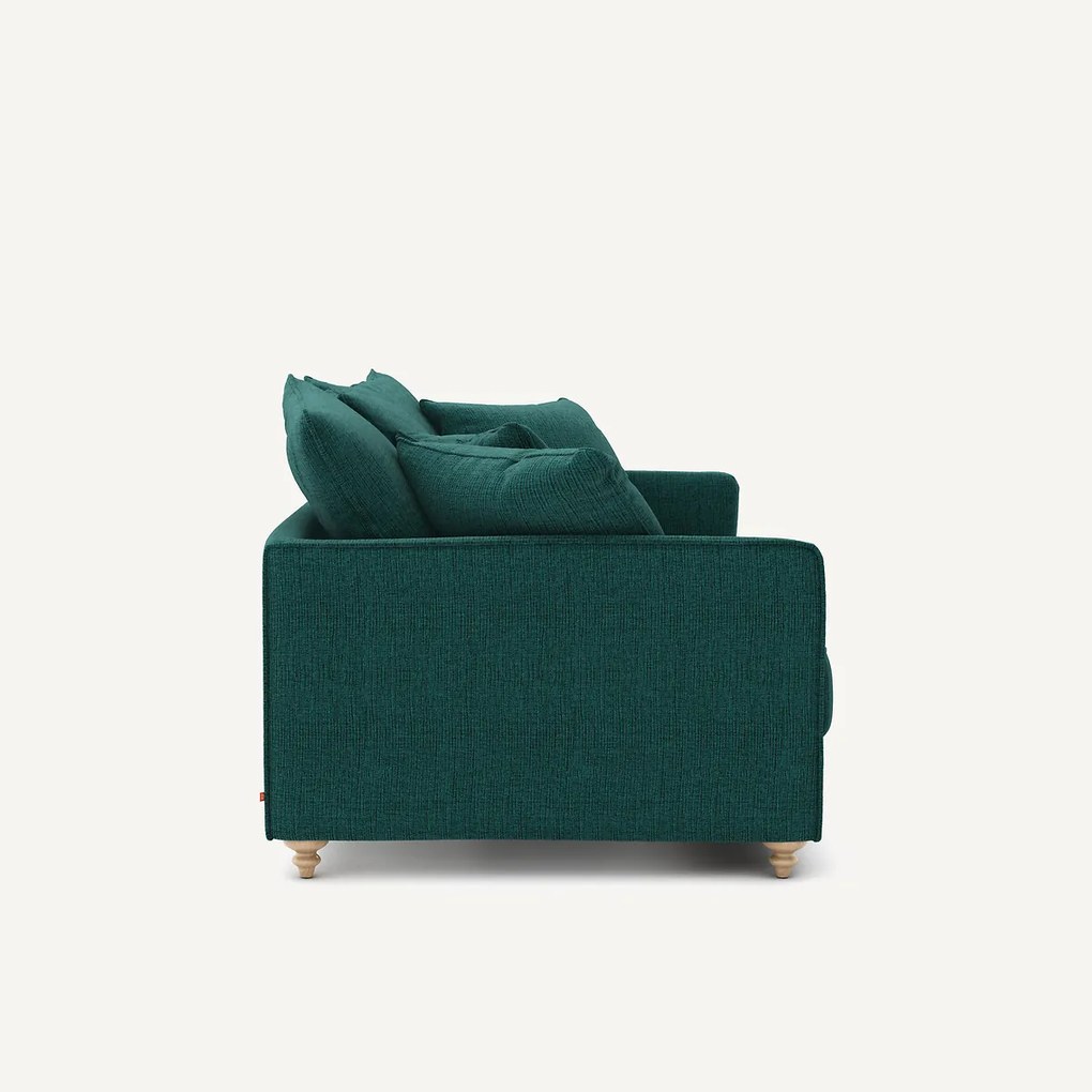Compacte slaapbank, 3 zits, in gevlekt canvas, LAZARE