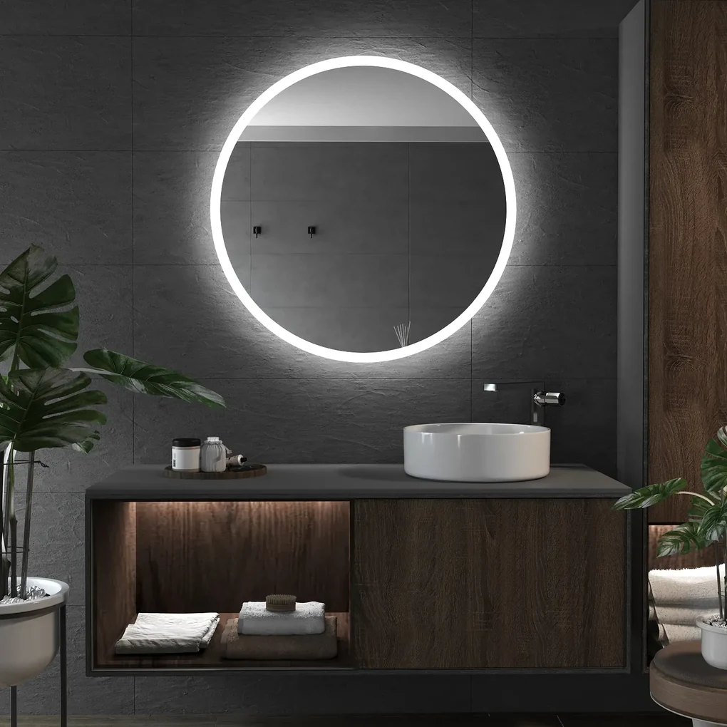 Ronde spiegel met verlichting E1