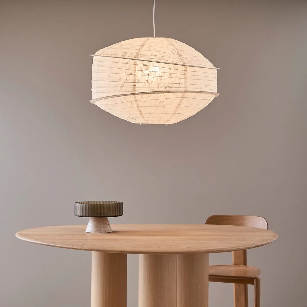 Hanglamp van structuurpapier, diameter 68 cm, NASSAH