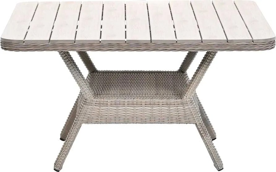 Garden impressions Nova lounge tuintafel 126,5x126,5 cm - light teak vironwood