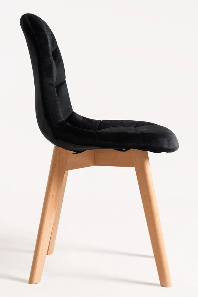 Set 4 Kelen Fluwelen Stoelen