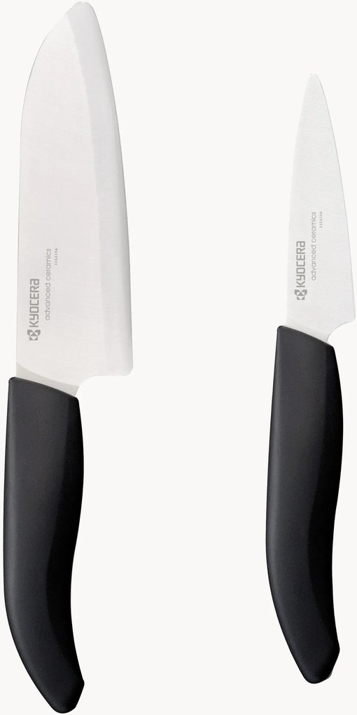 Keramisch schilmesje & Santoku mes Shin, 2-delig