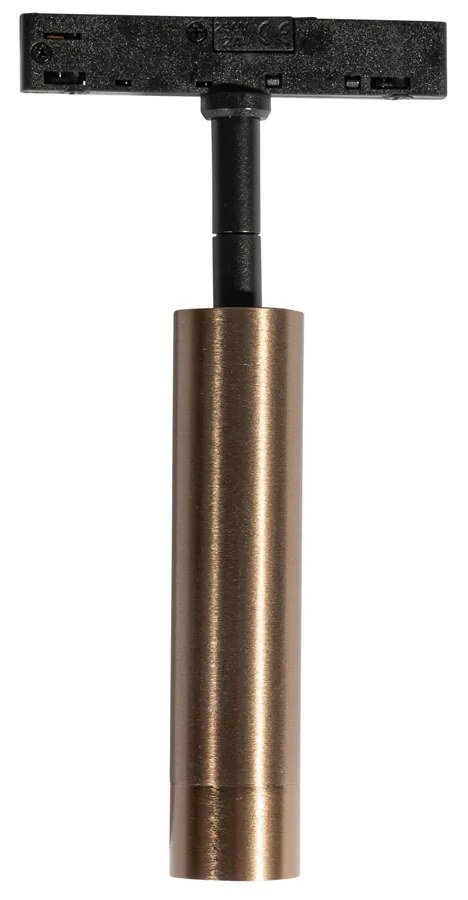 Moderne spot donker brons voor railsysteem 1-fase - Slimline Uzzy