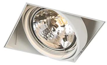 Grote Inbouwspot wit AR111 draai- en kantelbaar trimless - Oneon Modern QR111 / AR111 / G53 vierkant Binnenverlichting Lamp