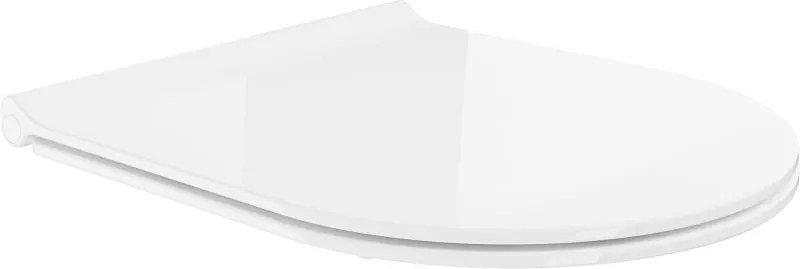 Mexen slanke langzaam sluitende toiletbril, duroplast, wit glans - 39050100