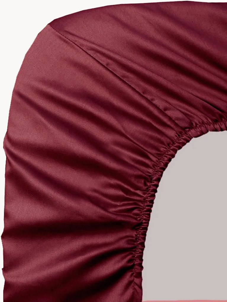 Boxspring hoeslaken Ava, katoensatijn, H 50 cm