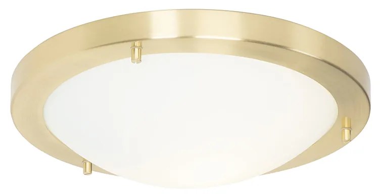 Smart plafonnière goud 31 cm IP44 incl. Wifi A60 - Yuma